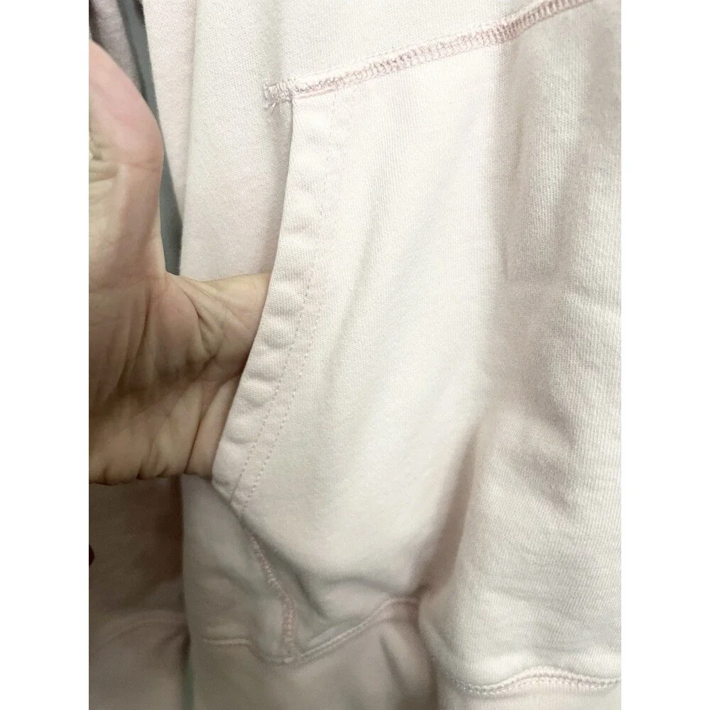 J.CREW Lightweight French Terry Hoodie BN437 Mens Size Large Cotton Candy Pink